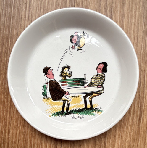 Thelwell pony round ceramic - round,