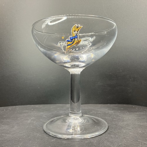 Vintage babycham glass with - vintage,