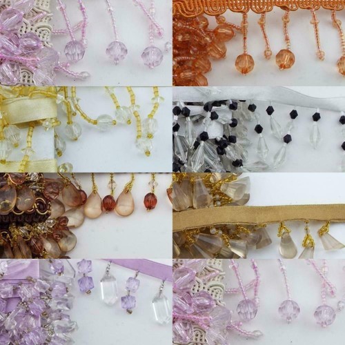 Beaded ribbon drop bead - beaded,