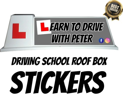 Driving instructor roof box - driving,