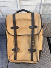 Filson Rugged Twill Rolling Carry-On Check-In Bag | Tan | Made in USA