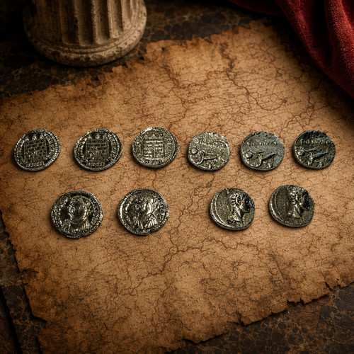 Set roman pewter - set, 10