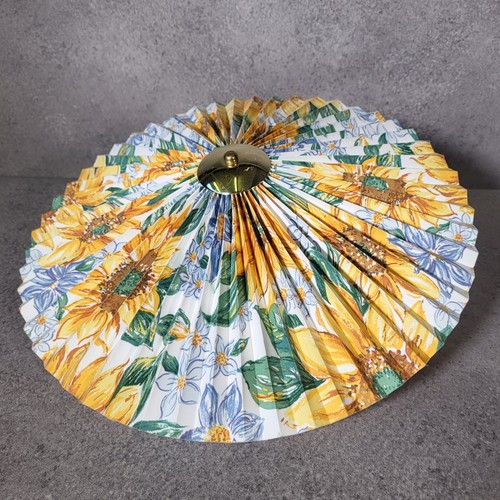 Vintage pleated lampshade - pleated, 47cm