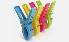 Sunbed Towel Clips Colourful