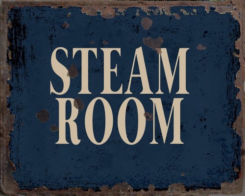 Steam room sign - room, sign,