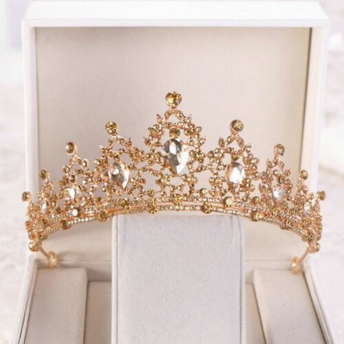 Champagne gold tiara - gold, for
