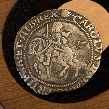 King Charles 1st Silver Half Crown Hammered Coin I
