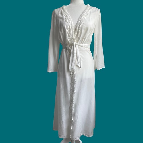White cotton lace edge trim - cotton,