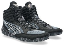 ASICS AGGRESSOR 6 1081A067 001 Black Pure Silver Wrestling Shoes