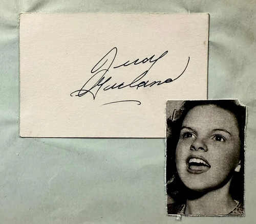 Judy garland signed - garland,