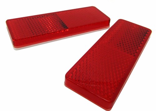 Rectangular adhesive rear - adhesive, red