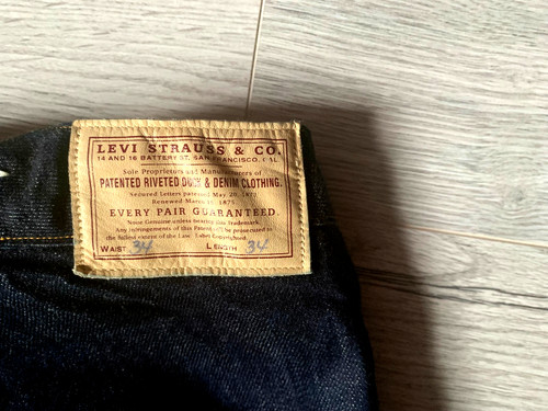 Levi vintage clothing 1878 - vintage,