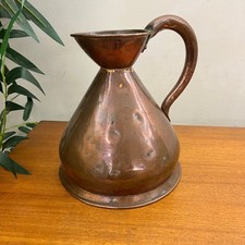 Large antique copper measuring jug/pitcher