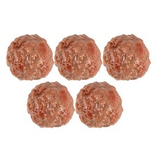 5 Pcs Fake Beef Meatball Model Artificial Food Pvc Kitchen Display Prop