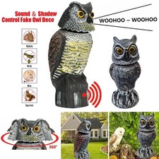 360°Rotating Real Owl Decoy