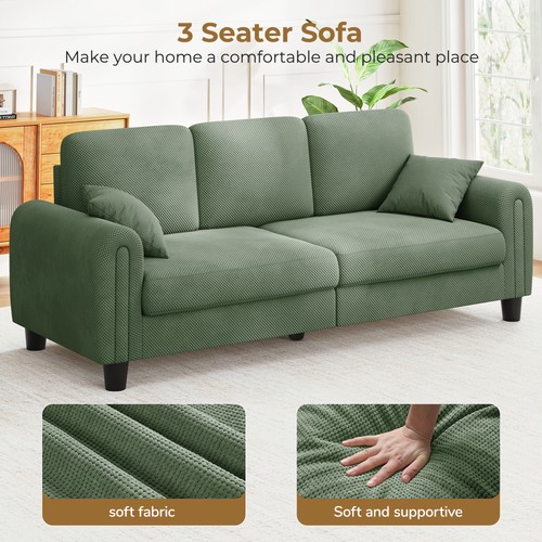 Seater waffle fabric sofa - 3,