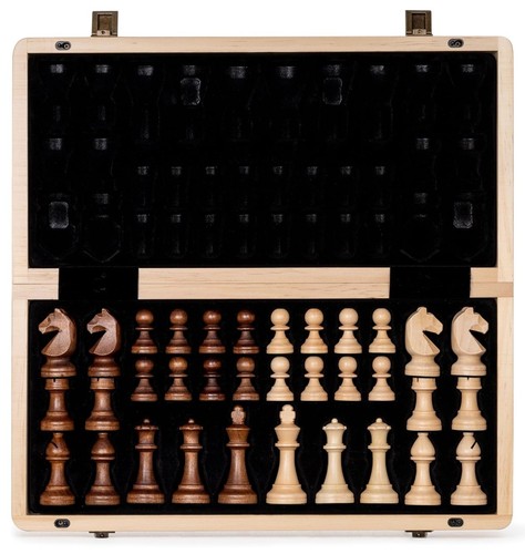 Magnetic wooden chess - magnetic,