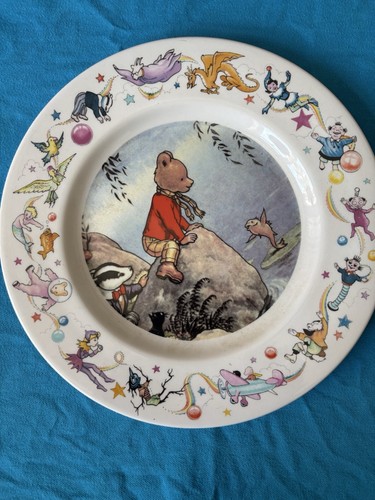 Rupert the bear 26cm plate - bear, by