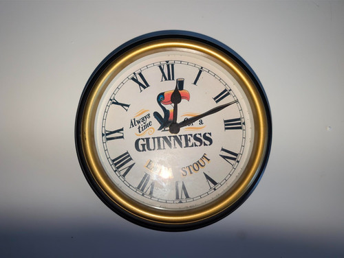 Guinness toucan clock - clock,