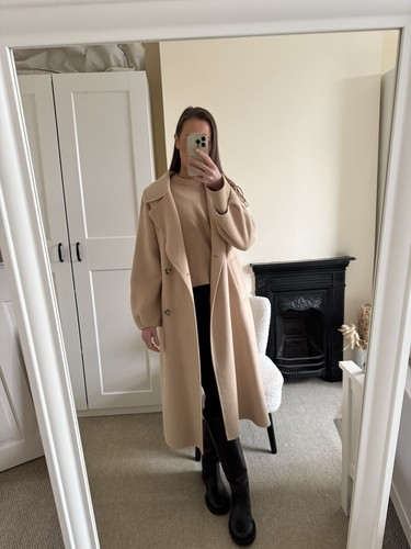Women camel zara coat - camel,