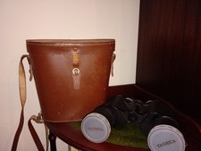 Vintage YASHICA Coated Optics 7x50 Binocular Y-No. 62624. Field 7.1 With Case.