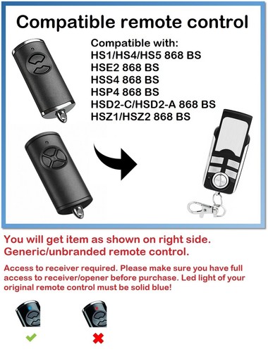 Garage gate remote control - , fob