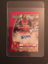 2024-25 Bowman U Chrome - Derik Queen - Red Wave Auto 02/45 - 1st Bowman.