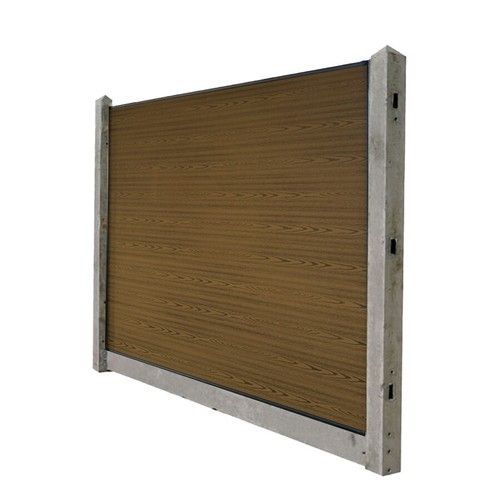 6ft teak composite fencing - teak,