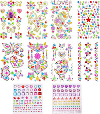 MADGININE 10 Pcs Face Gems for Kids,Face Jewels for Kids,Kids Face Gems,Face Jew