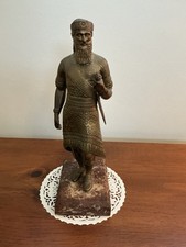 ASSYRIAN KING SARDANAPALUS BRASS BRONZE MARBLE SCULPTURE FIGURINE STATUE FIGURE