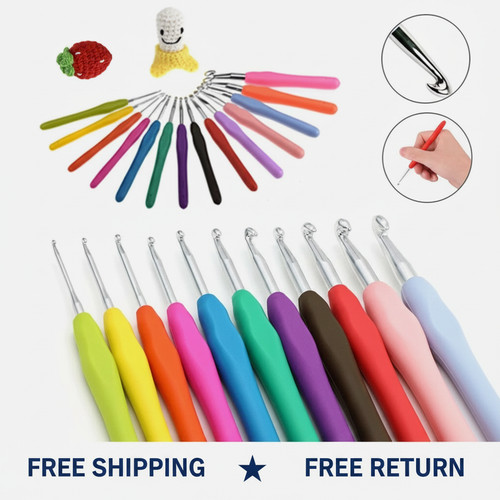 Ergonomic crochet hook easy - hook,