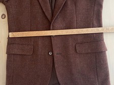 Men's Lightweight Jacket Pure new wool Brown Tweed 38R Excellent condition 