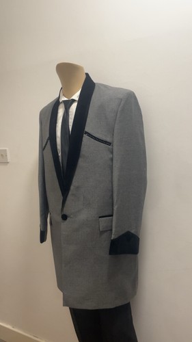 Men grey tuxedo jacket - grey,