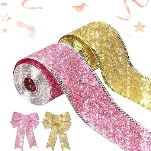 10yd 50mm christmas ribbon - 10yd,