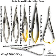 Dental Surgical, Castroviejo Mathieu Needle Holder TC Eye Micro Surgical