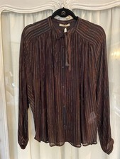 Sessun Burgundy Sheer Blouse