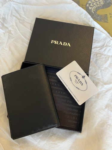 Prada wallet saffiano - , black