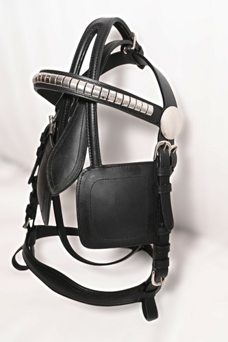 Leather driving harness bridle - leather,