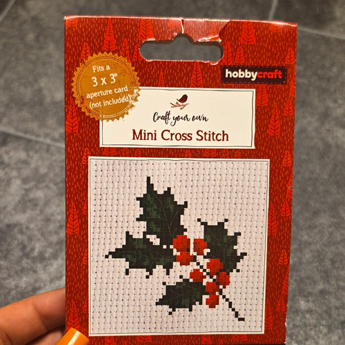 Hobbycraft holly mini cross - hobbycraft,