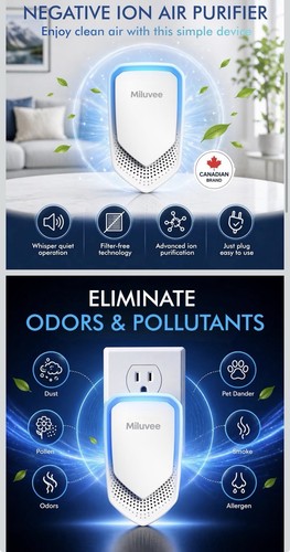 Miluvee plug air purifier 2 - in,