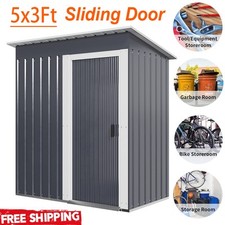 5 x 3ft Garden Shed Galvanised