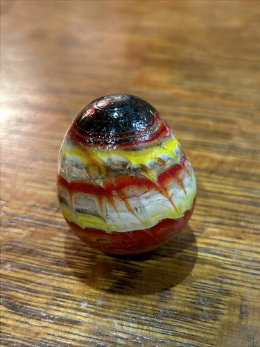 Murano glass egg paperweight - murano,