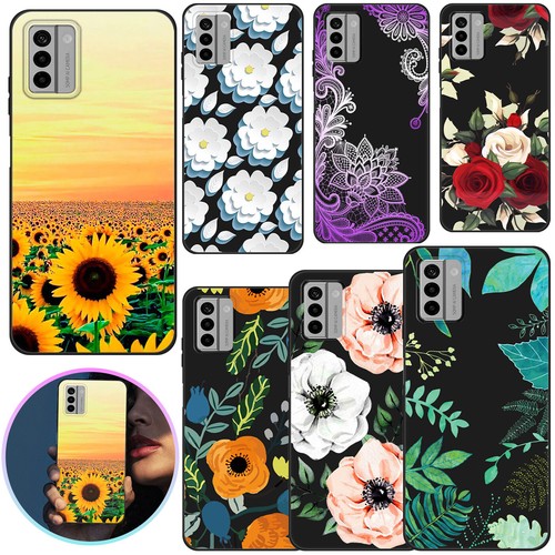 Floral printed silicone - floral, soft