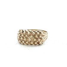 9ct yellow gold keeper ring