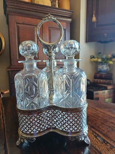 Antique three bottles - antique, silver
