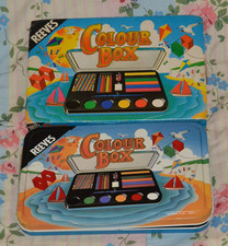 Vintage Reeves Colour Box inc Oil Crayons, Wax Crayons, Coloured Pencils etc