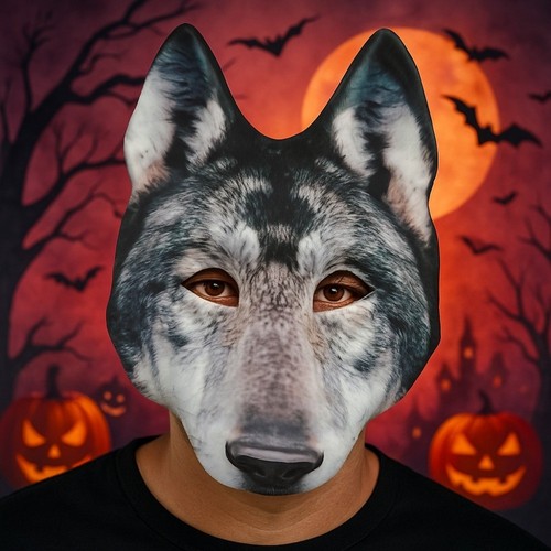 Halloween werewolf mask husky - halloween,