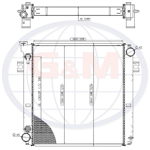 Toyota forklift truck radiator - truck,