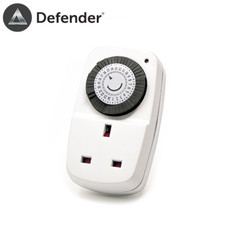 Defender Mini 24 Hour Segment Timer Plug Switch Socket Energy Saver