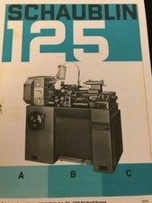 Schaublin 125 Precision Metal Lathe & Accessories Catalogue 1973